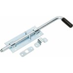 Verrou de porte de garage 320 mm galvanis argent avec poigne en caoutchouc - kotarbau