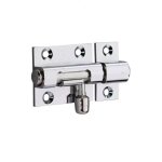Verrou pour porte de meuble targette laiton chrom� 35 mm - thirard