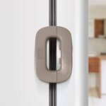 Verrou de s�curit� pour enfants, (gris)serrure de porte du r�frig�rateur, pour b�b�s et enfants verrou ...