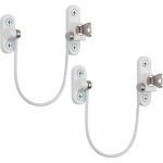 - verrou de s�curit� meuble porte fen�tre - 2pcs avec cl� de restricteur c�ble - b�b� enfant s�curit� ...