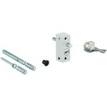 Thirard - verrou  tige pour fentre et baie coulissante, blanc, 2 cls