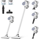 Verslife aspirateur balai sans fil s6pro, aspirateur sans fil puissant 30kpa avec 30 min d'autonomie, ...