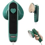 Vert mini fer � repasser, fer � vapeur 2 en 1 avec 50ml d'eau petite machine � repasser l�g�re et l�g�re ...