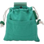 Vert) sac de collecte de nourriture en plein air, sac de collecte de nourriture en toile de cuir, sac ...