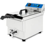 Vertes friteuse en acier inoxydable, capacit� 16 litres, 50 - 200�c