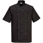 Veste de cuisine cumbria couleur : noir taille 4xl portwest