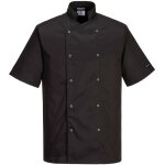 Veste de cuisine cumbria couleur : noir taille xxxl portwest