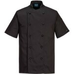 Veste cuisine kent manches courtes noir 3xl Veste cuisine kent manches courtes noir 3xl