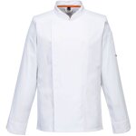 Veste de cuisine manches longues stretch mesh air pro - l - blanc portwest
