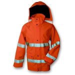 Veste gore - tex orange haute visibilit� avec doublure en maille nylon m