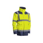Coverguard - veste kanata pu hi - viz 3m jaune fluo / marine tm 7kanym