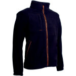 Veste - koala - polaire 100% pes recycl� - 350g / m2 - noir / citrouille taille l coverguard