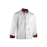 Veste de travail lma medaillon c1 blanc / bordeaux t. m - 2299 t. 3