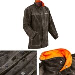 Veste de protection en cuir pour soudeur, taille m