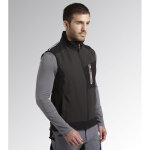 Veste sans manches diadora softshell - carbon tech - taille l - gris - 702. 175343 75135