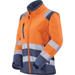 Veste softshell hv femme tian orange fluo / navy m