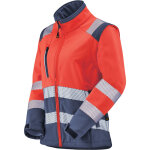 Veste softshell hv femme tian rouge fluo / navy s