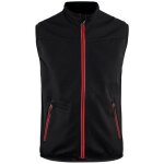 Blaklader - veste softshell sans manches 3850 - noir / rouge - 2xl