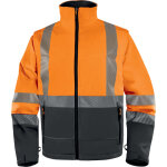 Veste softshell stretch orange fluo fast 2 en 1 avec manches amovibles - delta plus - fastor 48 / 50 ...
