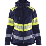 Veste softshell de travail haute visibilit� femme 4404 - marine / jaune l