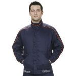 Veste de soudeur coton, polyester penta arc flash, bleu marine, s ( prix pour 1 )