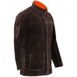 Veste de soudeur en cuir croute de bovin - taille xl outils atelier