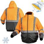 Veste de travail bomber isol�e d'hiver oker 2xl, orange