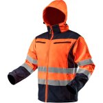 Veste de travail  capuche softshell haute visibilit, orange, taille xl
