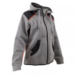 Veste de travail zipp�e col montant femme scarlett - noir m - 3