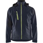 Veste de travail softshell stretch 2d 4749 - marine foncé / jaune fluo xs Veste de travail softshell stretch 2d 4749 - marine foncé / jaune fluo xs
