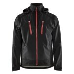 Blaklader - veste de travail softshell stretch 2d 4749 - noir / rouge - m