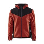 Blaklader - veste de travail tricotée avec softshell 5940 - rouge / noir - xs Blaklader - veste de travail tricotée avec softshell 5940 - rouge / noir - xs