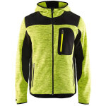 Veste tricot�e � capuche homme blaklader 4930 - jaune / noir - l