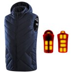 Gilet chauffant  charge usb pour homme et femme gilet chauffant pour le corps chauffant rglable en ...