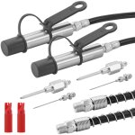 Vevor lot de 2 coupleurs de pistolet a graisse, haute pression 10 000 psi, embout de pistolet a graisse ...