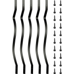 Vevor lot de 26 balustres de terrasse en metal, balustre deescalier de 82, 25 x 2, 5 cm avec vis, rampe ...