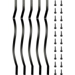 Vevor lot de 51 balustres de terrasse en metal pour terrasse, 82, 2 x 2, 5 cm, avec vis, garde - corps ... Vevor lot de 51 balustres de terrasse en metal pour terrasse, 82, 2 x 2, 5 cm, avec vis, garde - corps ...