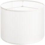 Vevor abat - jour tambour, 330 x 330 x 250 mm, abat - jour de remplacement moyen en lin pour lampes de ...