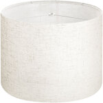 Vevor abat - jour tambour, 330 x 330 x 250 mm, abat - jour de remplacement moyen en lin pour lampes de ...