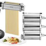 Mophorn - vevor accessoires a pates pour kitchenaid robot patissier 3pcs rouleau a pates avec coupe - ...