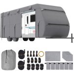Vevor bache de protection camping - car, 7, 3 - 8, 2 m, housse caravane non tissee 4 couches, classe ...