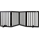 Vevor barriere deinterieur pour animaux, 24  h x 80, 3  l, barriere pliable a 4 panneaux, cloison flexible ...