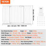 Vevor barriere de securite extensible 75 - 135 cm hauteur 76 cm barriere deescalier a fermeture automatique ...