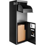Boite a colis 35, 5x29, 5x105, 5 cm boite aux lettres acier galvanise verrouillable code autoportante ...