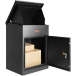 Vevor boite a colis 44 x 35 x 58, 3 cm boite aux lettres acier galvanise verrouillable code autoportante ...