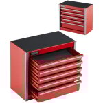 Vevor boite a outils metal, 218 mm, caisse a outils acier portable avec 5 tiroirs, petit coffre outillage, ...