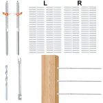 Mophorn - vevor bornes de raccord deextremite de tension pour garde - corps de cable 1 / 8' lot de 102 ...