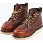 Vevor bottes a embout en acier, taille us 8, 5, bottes de travail a bout mocassin impermeables pour hommes, ...