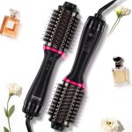 Vevor brosse soufflante seche - cheveux ionique 4 en 1 volumateur de style revetement titane electrolytique ...