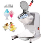 Vevor broyeur a glace electrique 100 kg / h machine a glace pilee 300 w avec tete a 4 lames en acier ...